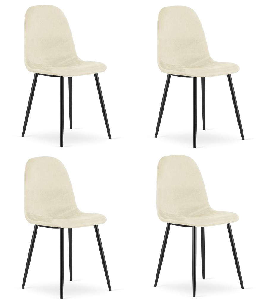 Como Chair - Beige Velvet X 4