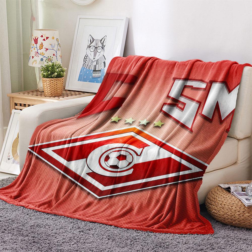 1PC  Spartak Moscow Fight Blanket, High quality Comfortable for All Seasons, Home Decor, Warmth and Comfort