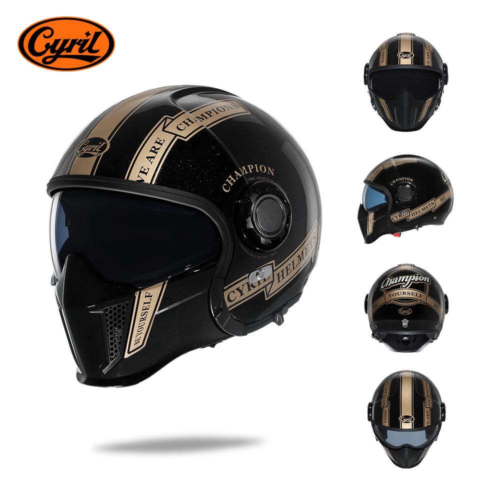 Modular Motorcycle Helmet Full Face Open Face Helmet Men Helmets DOT ECE APPROVED CYRIL OP12A Capacete De Moto Masculino