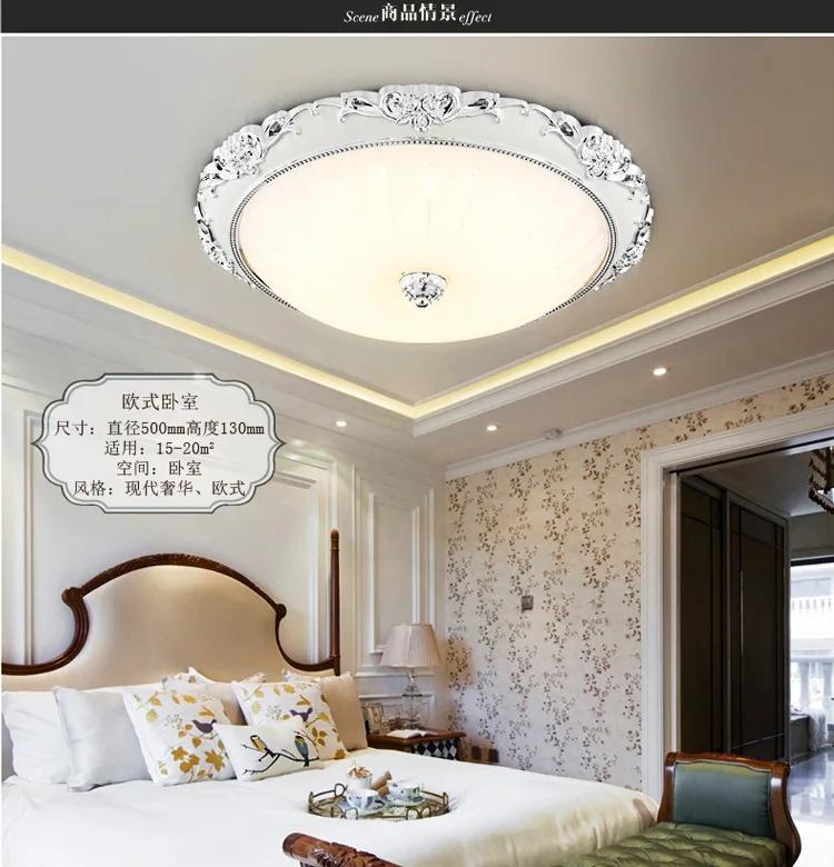 European Modern Glass LED Ceiling Light 15W/24W 110V/220V Gold/Silver Ceiling Lamp For Aisle Porch Apartment Study Home Decor