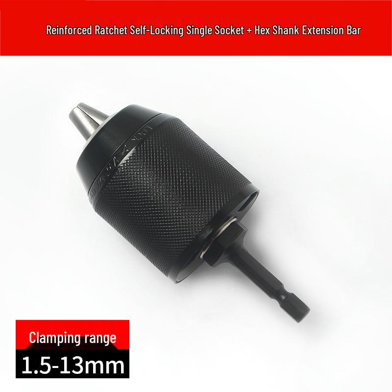 1/4-Inch Hex Shank Drill Chuck Adapter for Electric & Air Wrenches, 6.35mm Lithium Battery Converter