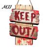 Unique Halloween Home Decorations Decoration Hanging Sign, Festive Party Wooden Decorative Plaque, Easy for Hang Decor Indoor Outdoor Garden