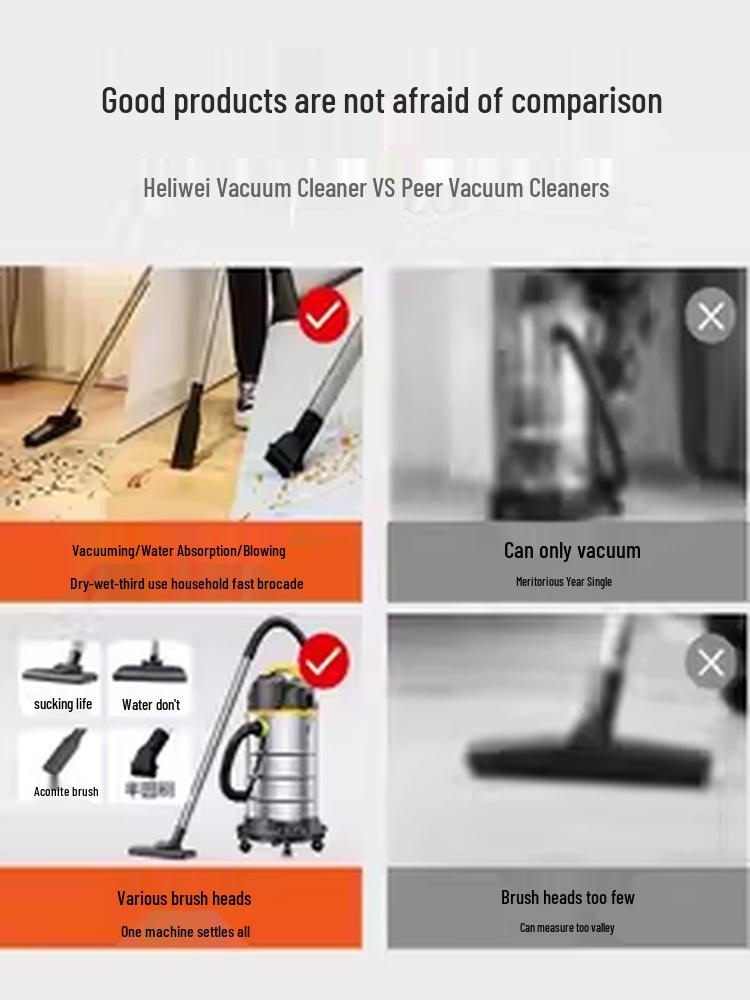 High-Suction Vacuum Cleaner for Home, Grout, and Car Cleaning
