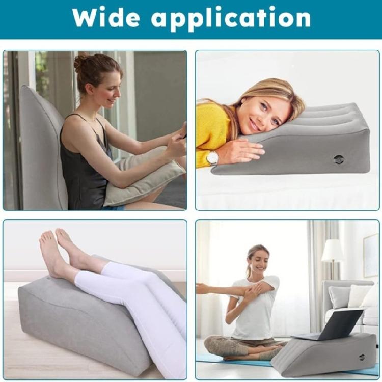 Inflatable Leg Ramp Pillow Multifunctional Support Leg Elevations Pillow For Recovery Driving Long Sitting