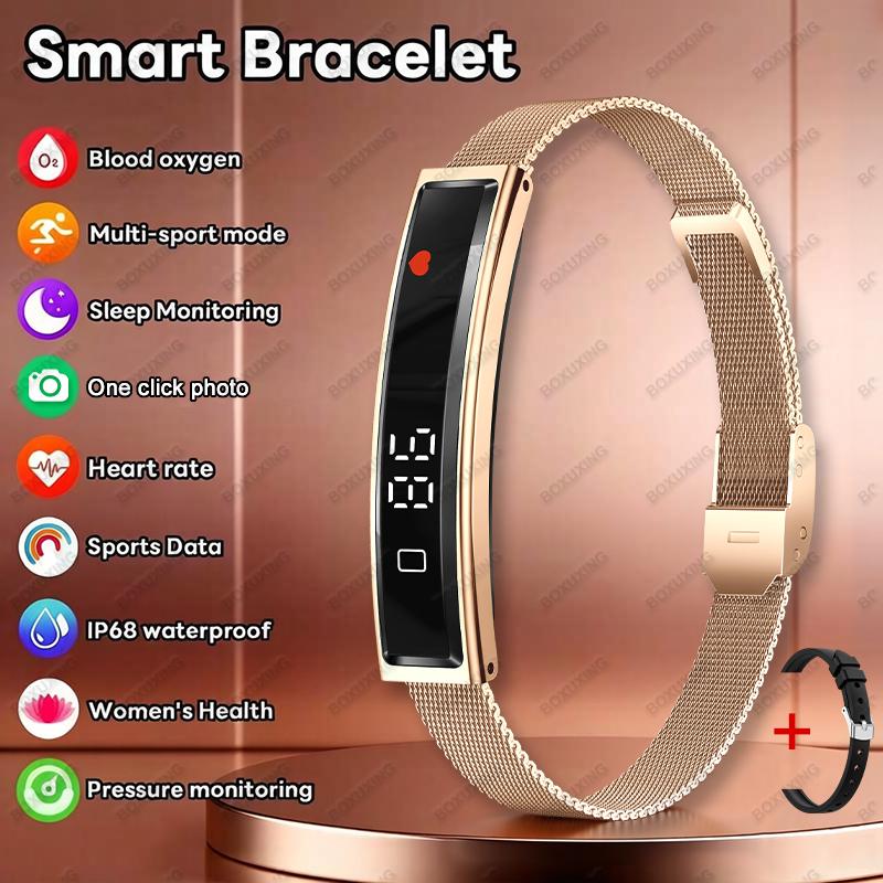 New Sport Smart Bracelet Sleep Monitor Waterproof Health Monitor Pedometer Heart Rate Fitness Track Smart Watches Men Women