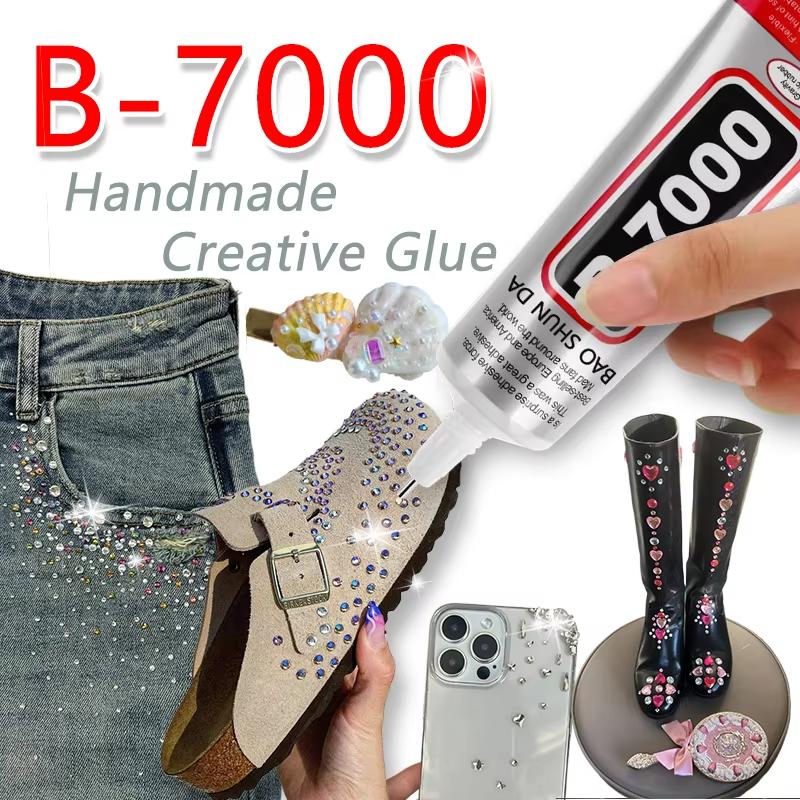 B7000 E8000 Jewelry Glue (15/110g) for Rhinestones, Pearls, Glass, Metal, Plastic, Acrylic - Waterproof and Transparent