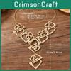 Fashion Exaggerated Accessory Geometric Triangle Rectangular Necklace Hollow
