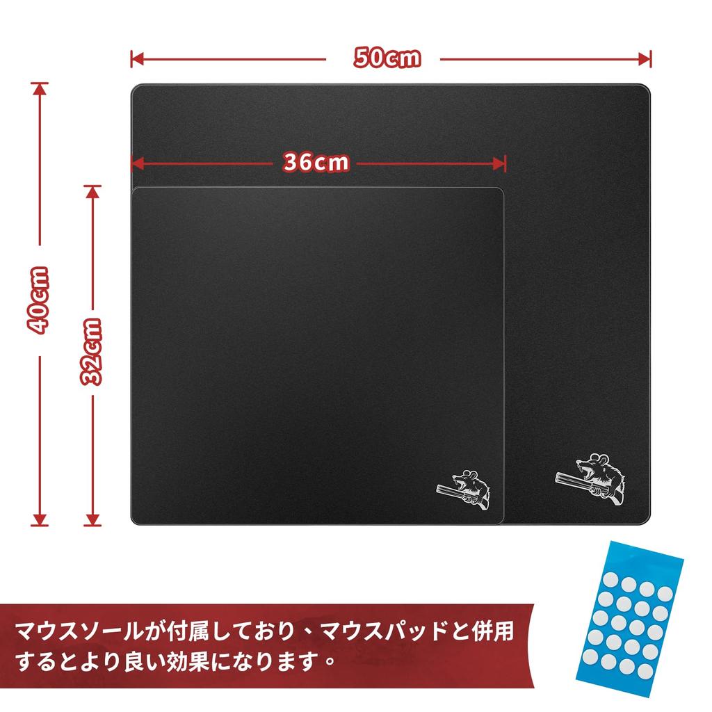SIROOLAC Glass Gaming Mouse Pad 320mm X 360mm FPS Game Special Tempered Glass Durable 3mm Thickness Allows You To Aim At Your Opponent Accurately and