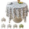 Round Tablecloth with Tassels Stretch Home 70/90/100/140cm Decorative Tablecloths Four Season Universal Manteles De Mesa Redonda