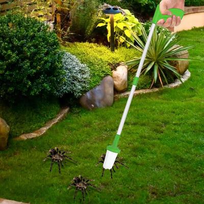 Spinnenfänger mit langem Griff & Kakerlaken-Greifer-Werkzeug, Faltbare Insektenfalle, Sicheres Insekten-Aufnahmewerkzeug für Familienhaus, Außenbereich