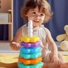 Rainbow Colored Spinning Stacking Toys Stacking Puzzle Baby Stacking Puzzle  Kids Gift