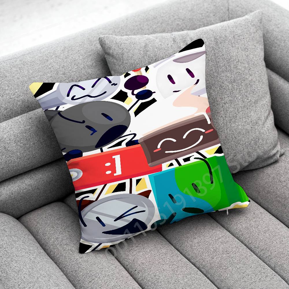 Bfdi B-Battle for Dream Island Cool Throw Pillow Case For 45x45cm 40x40cm 30x30cm 50x50cm 55x55cm Square Home Pillowcase Case