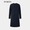 PORTS Women's Autumn/Winter 100% Wool Knit Cardigan