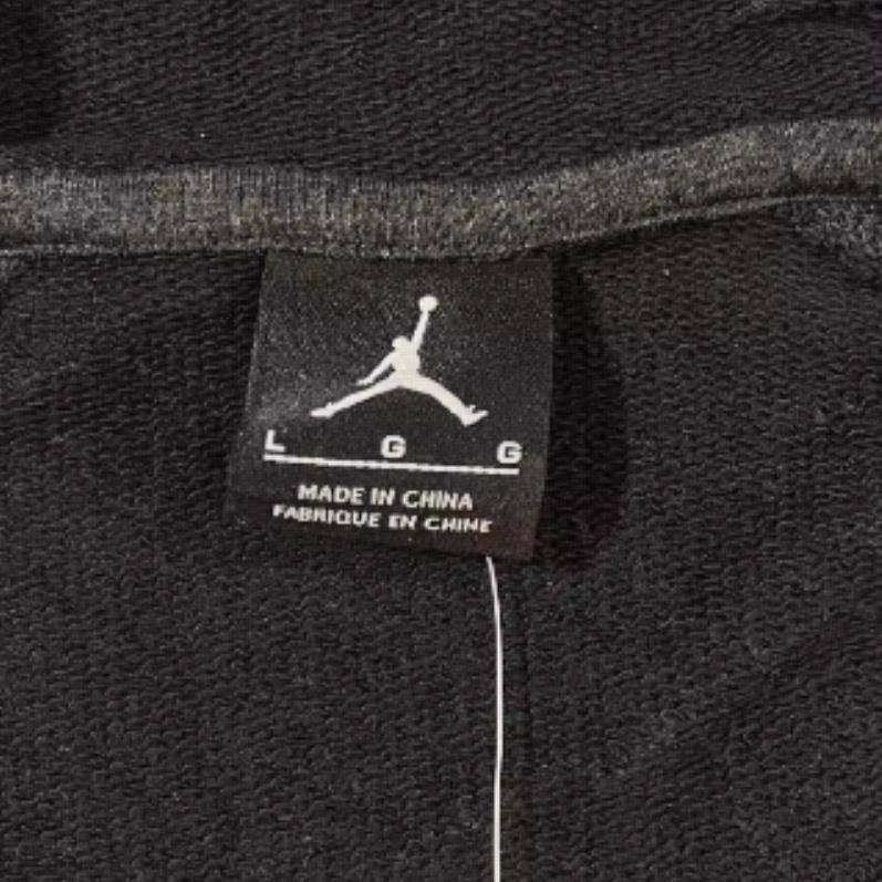 Jordan Hooded Drawstring Zip Embroidered Sweatshirt Men Tops Gray 724728-032