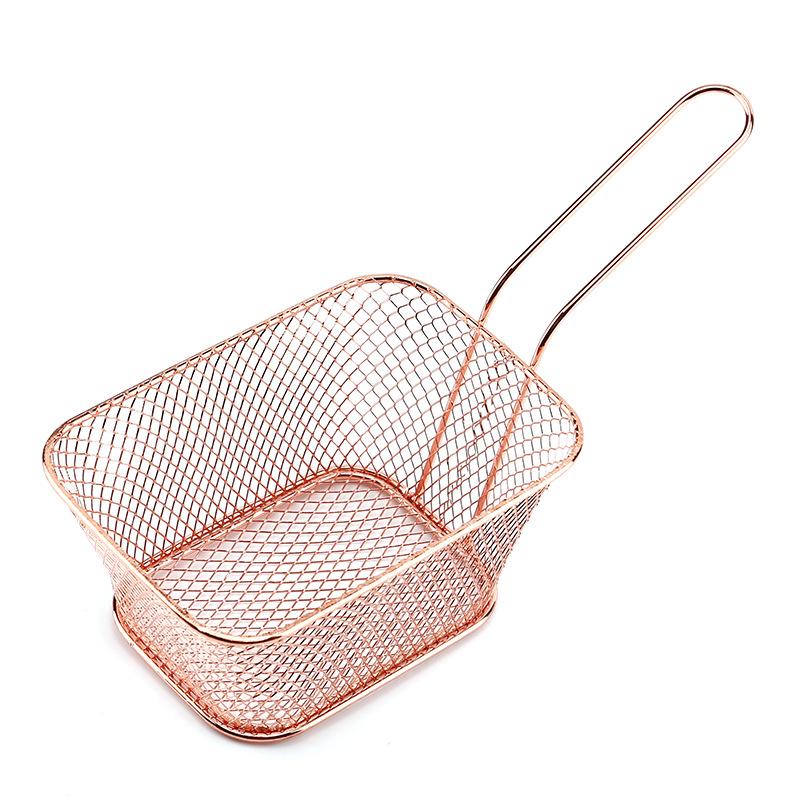 large size Fryers Basket Net Mesh Fries Chip Kitchen Tool Stainless Steel Fryer Home French Fries Baskets Strainer
