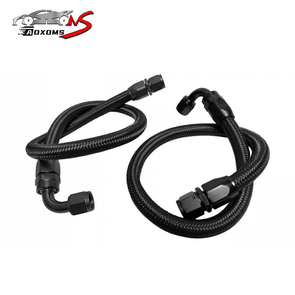 Black Nylon Braided CPE 4AN-AN4 Fuel Hose Oil Fuel Gas Line with CPE Fitting