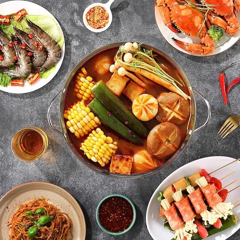 EFULLOT Edelstahl Tragbarer Mini Hot Pot