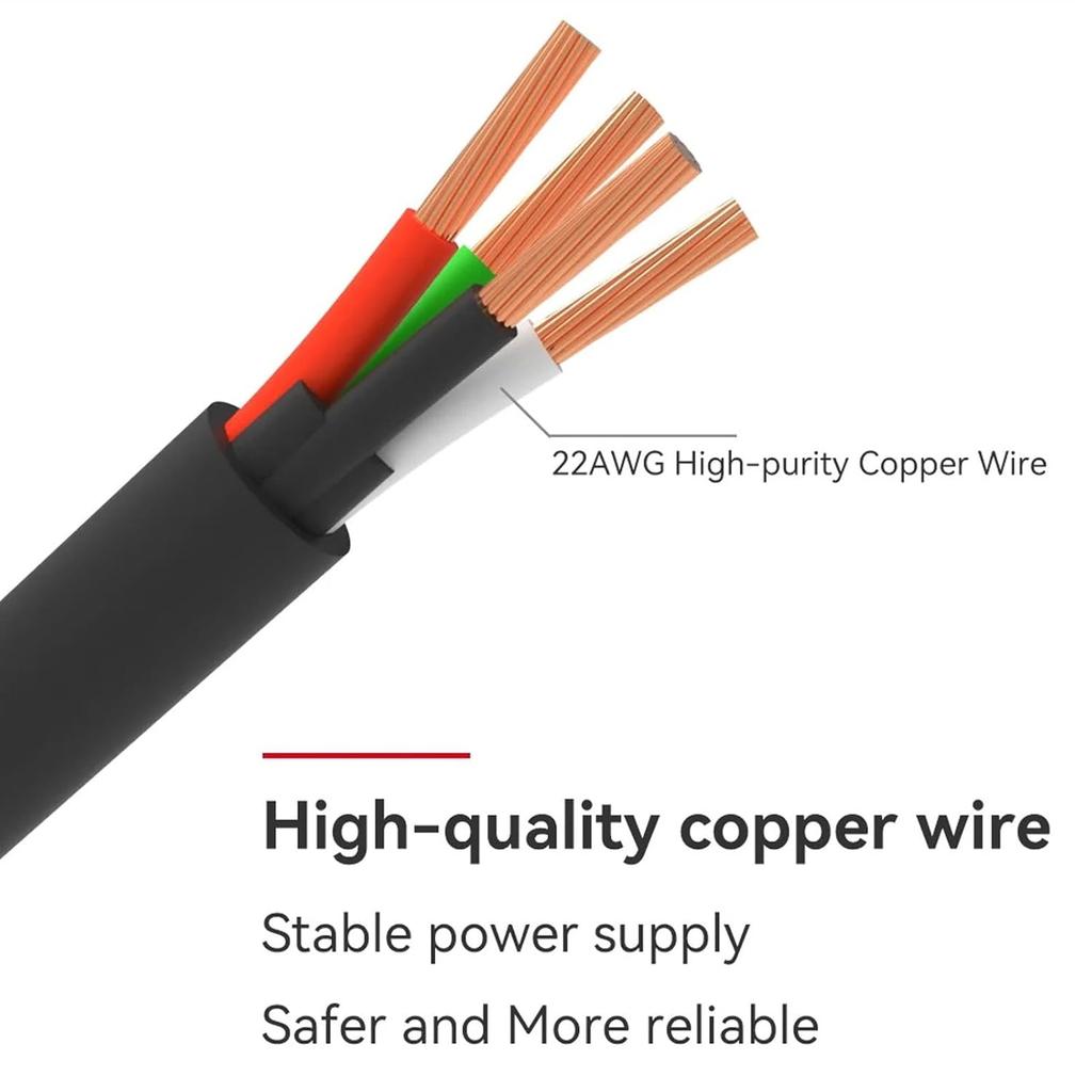 4-Pin-Verlängerungskabel, 22AWG Kupferkern PVC-Hülle 1m 4-Pin-Verlängerungskabel für A1mini-Serie zu für AMS Lite 3D-Drucker Verlängerungskabel 3D-Drucker