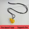 Fireproof Gold Gourd Pendant with Black Rope Sweater Chain - Non-fading, High Color Retention, New Chinese Hollow Design