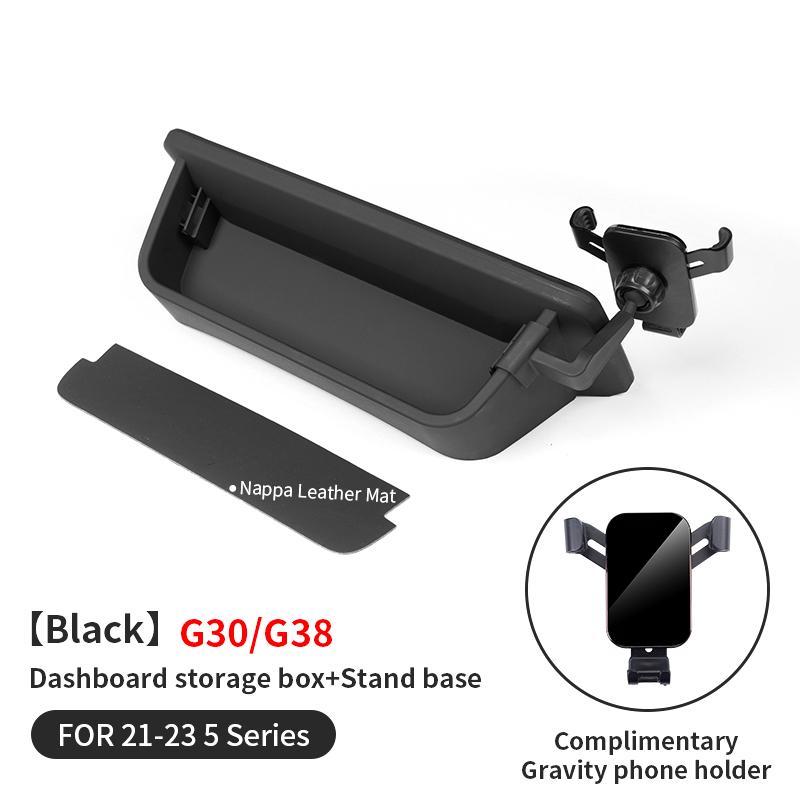2025 Hot For BMW 5 Series G30 G38 Car Dashboard Console Storage Box Stowing Tidying Auto Dash Organizer Glasses Phone Holder Acc