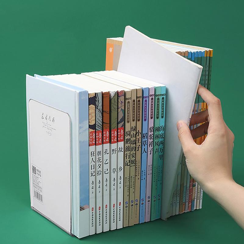 1 Stück Transparente Acryl Buchstützen Ständer Bücherregal Schreibtisch Dekorative Aufbewahrungsregal Buchstütze Buchhalter Schuls Schreibwaren