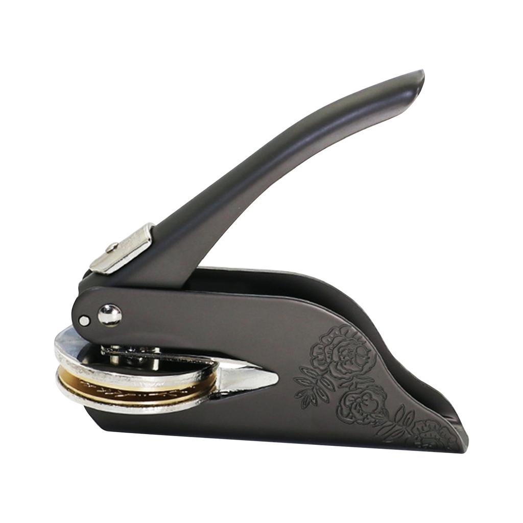 Personalized Book Embossed Seal Customized Floral Book Embossed Seal With Name, From The Library, Suitable For Book Lovers