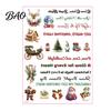 Easy Apply Candle Stickers Christmas Transfer Stickers, DIY Holiday Craft Supplies, Waterproof Atmospheric Home Decor Decorative Decals for Making And