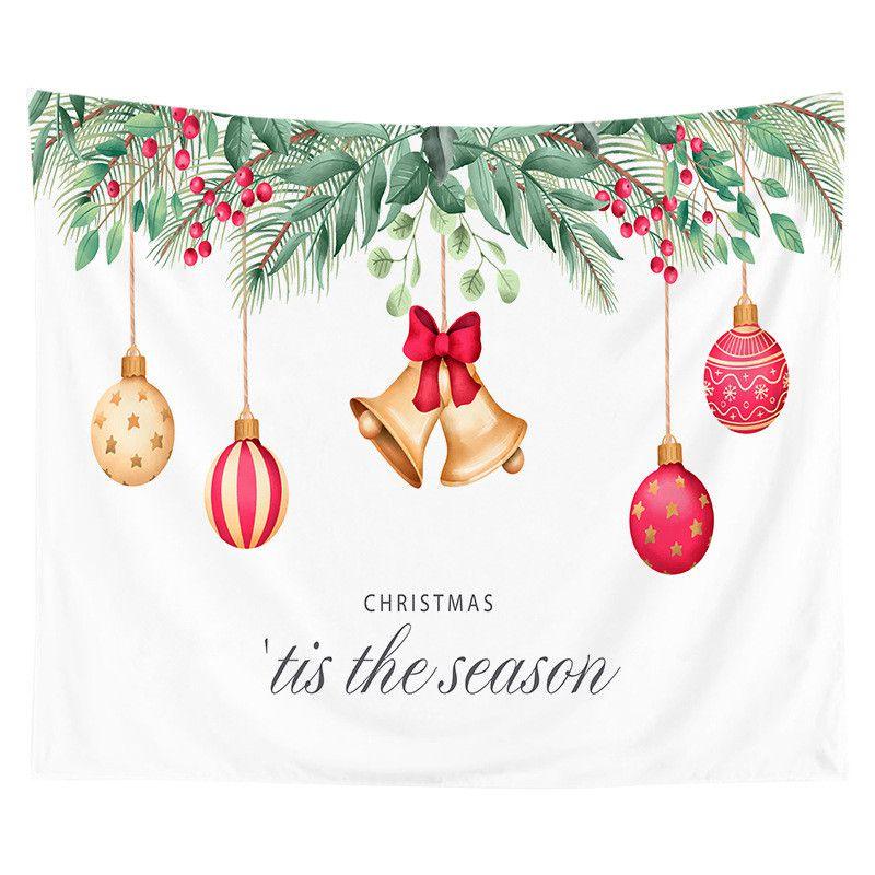 Festive Christmas Tapestry Wall Hanging Art In Exquisite Design For Home Decoration