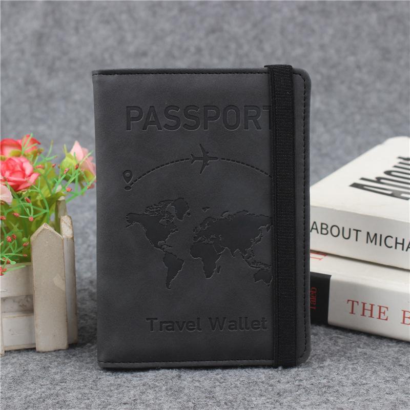 Designer Personalisierter Kartenhalter Reisedokumentenhalter für Reisen Geschäft Elastisches Band Passhülle