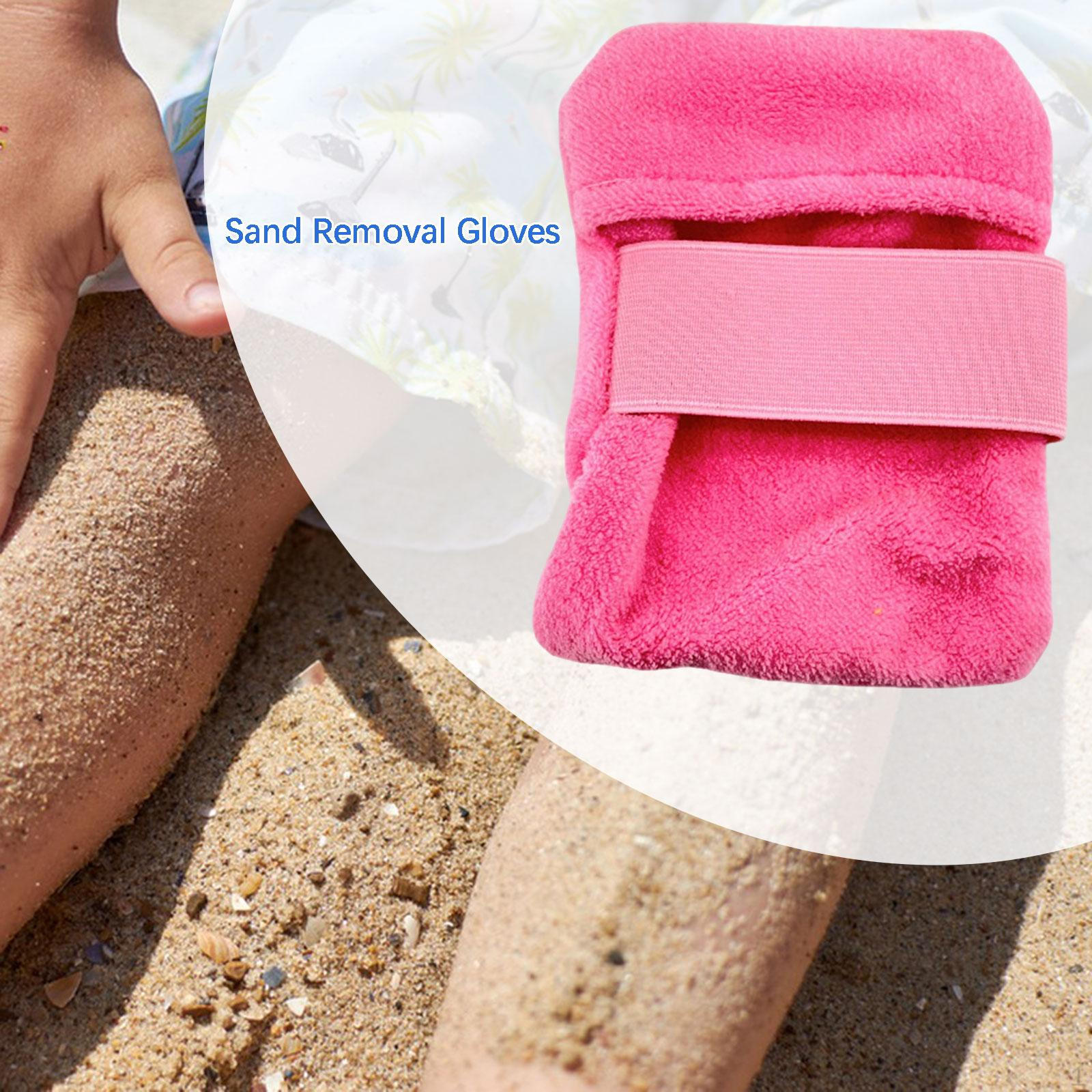 

Beach Sand Removal Bag Wipe Cleaner for Adults Kids Reusable Portable Off Surf S розовый