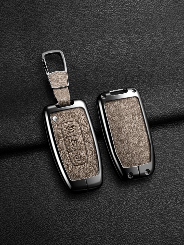 

Car Remote Key Case Cover for Hyundai Genesis Coupe Sonata Ix35 for KIA Forte Sportage K2 K5 New Alloy Leather Auto Accessories