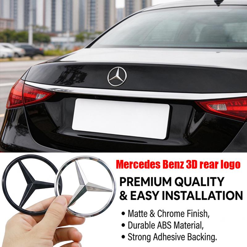 XUY2 Mercedes Benz Trunk Accessories ABS Car Rear Decal Trunk Emblem Sticker For W204 W205 W222 W205 W177 W212 W213 X253 W203 W176