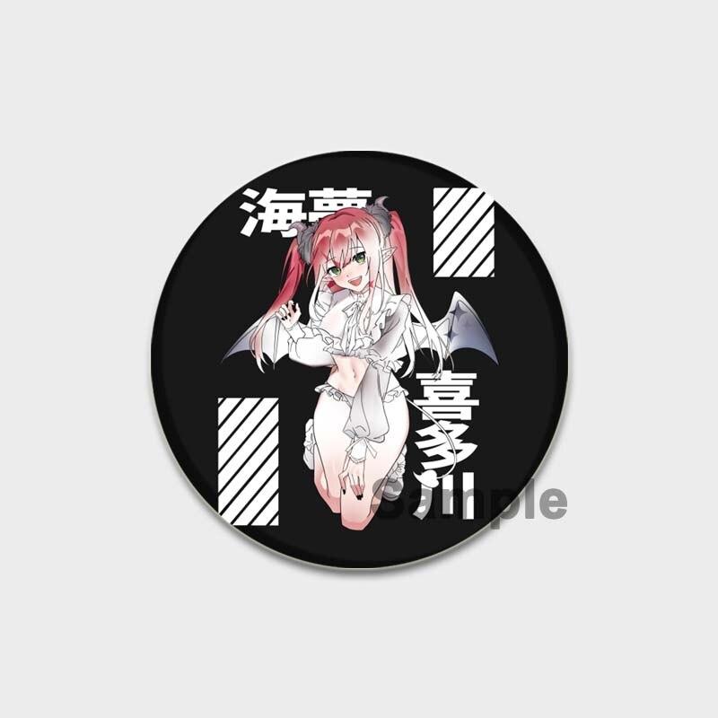 58MM My Dress-Up Darling Anime Brooches Kitagawa Marin Kuroe Shizuku Cosplay Badge Accessories Backpack Clothes Decoration XMAS Gift