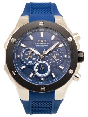 Technos T6C22BN Chronograph Blau Herrenuhr,