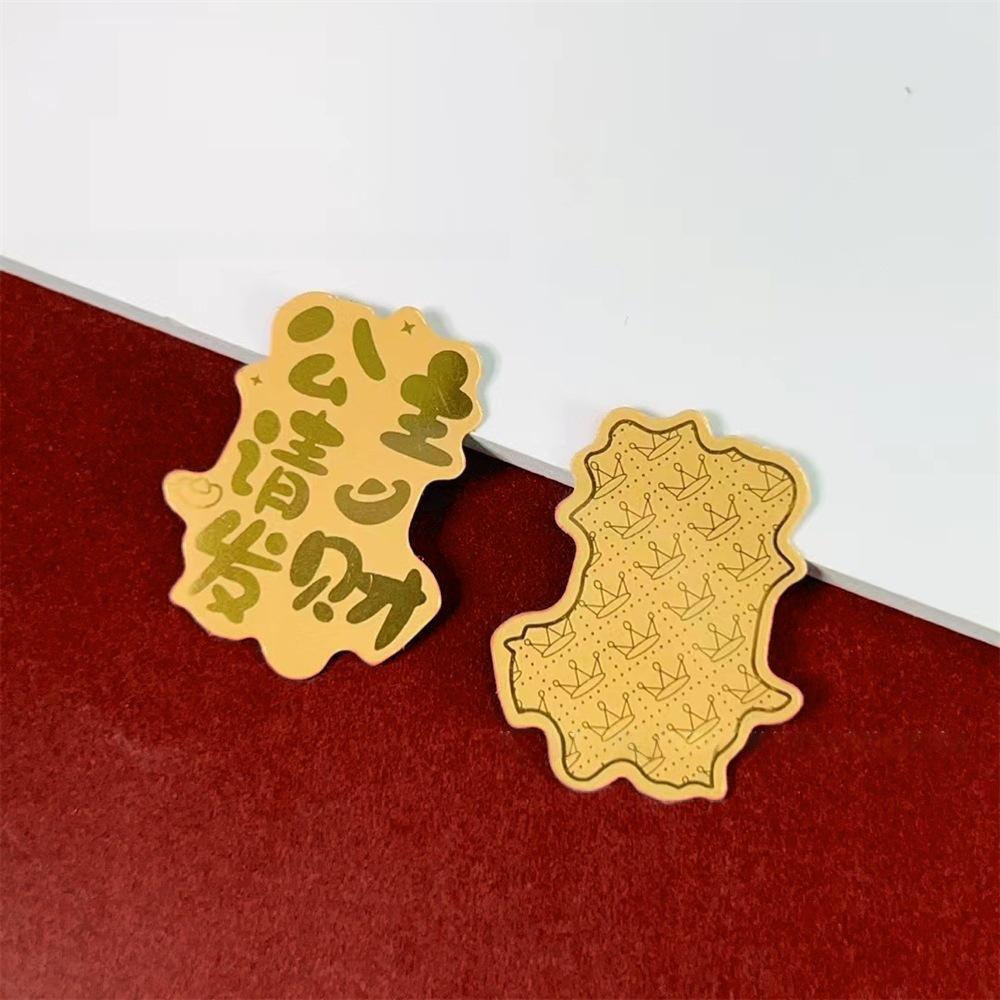 Golden Year of the Horse Princess Sticker - Pure Gold Foil Custom Design