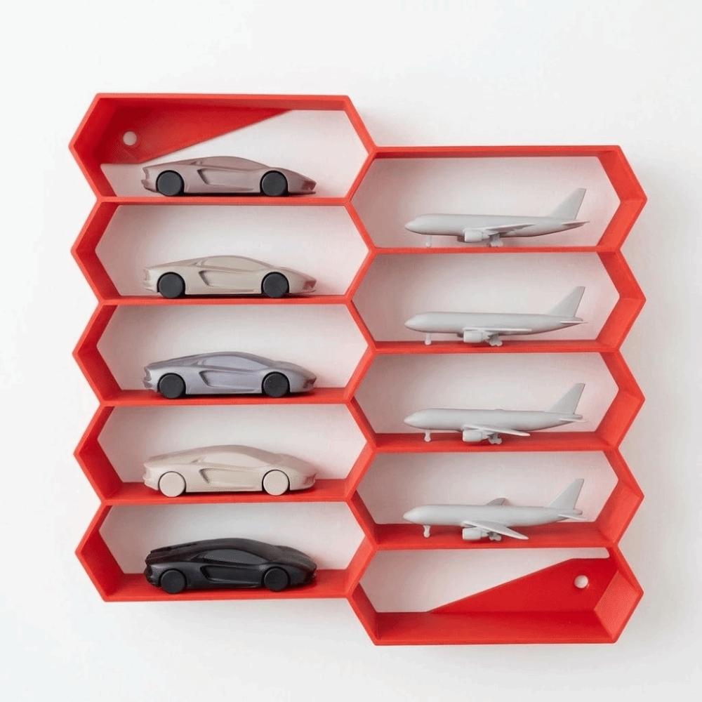 3D Printing Car Model Display Rack 10 Grids Car Model Protective Case  Children's Toy