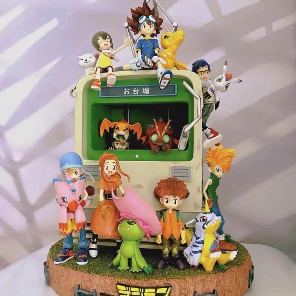 Digimon All members combined 34cm/13.38nch Golden Holy Dragon dragon ballz Can emit light PVC Action Wild Battle Toys Gifts
