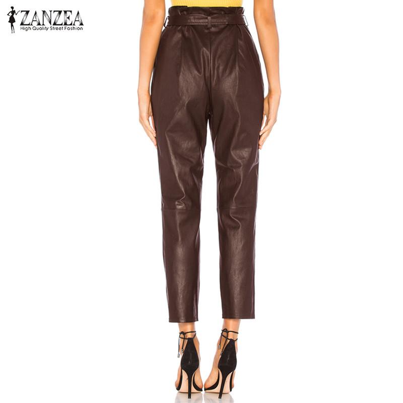 Faux Leather Cropped Pants 