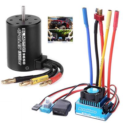 45A 60A 80A 120A ESC/3900KV Splashproof Brushless Motor for 0.0486111111111111 RC Car Truck