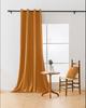 Velvet Curtain with Eyelets 140x250 Burly Wood Blackout