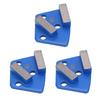 Grinding Shoes Trapezoid Concrete Floor Aggreesive Cutting 2 Long Teeth Blue 120# Trapezoid  Grinding Shoes