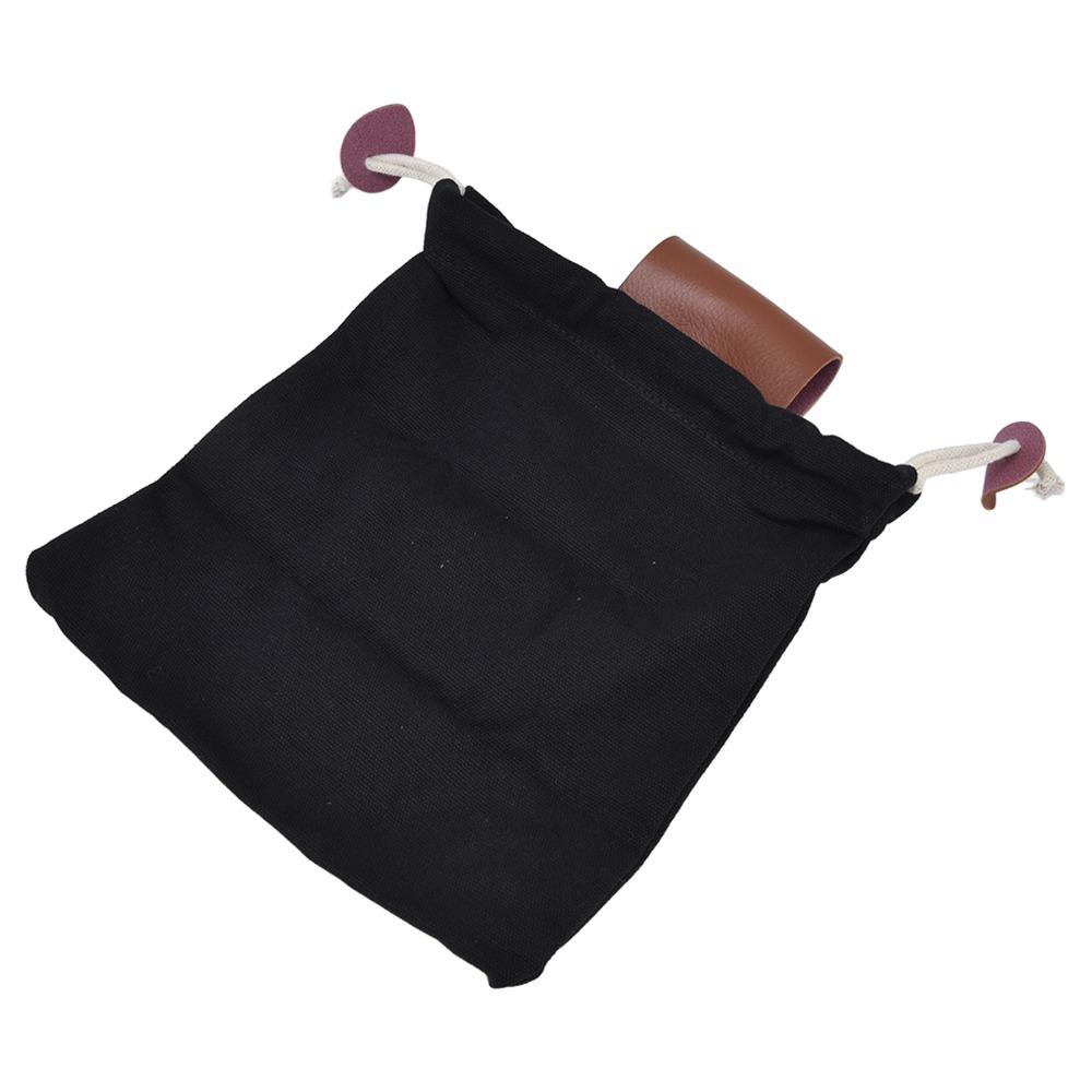 Canvas Material Fruit Picking Bag Multi Purpose Drawstring Closure Waist Hanging Bag PU Style Save Space Belt Pouch