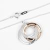 TIFFANY&Co. 1837 Interlocking Circle Necklace Silver925/Rubedo metal 5g Women Used