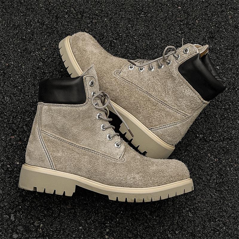 Fashion Leather Ankle Boots For Man Genuine Leather Big Size Boots High Quality Designer Formal Platform Casual Boots Fashion