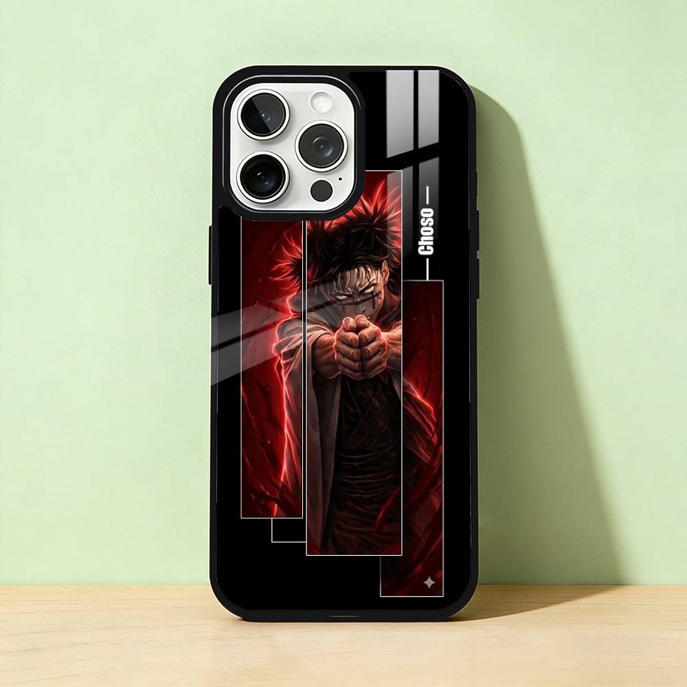 

AAA J-Jujutsus C-Chosos K-Kaisens Kamo Phone Case For iPhone 17 16 15 14 13 12 11 Pro Max Plus Silver Matte Black Cover iPhone15plus