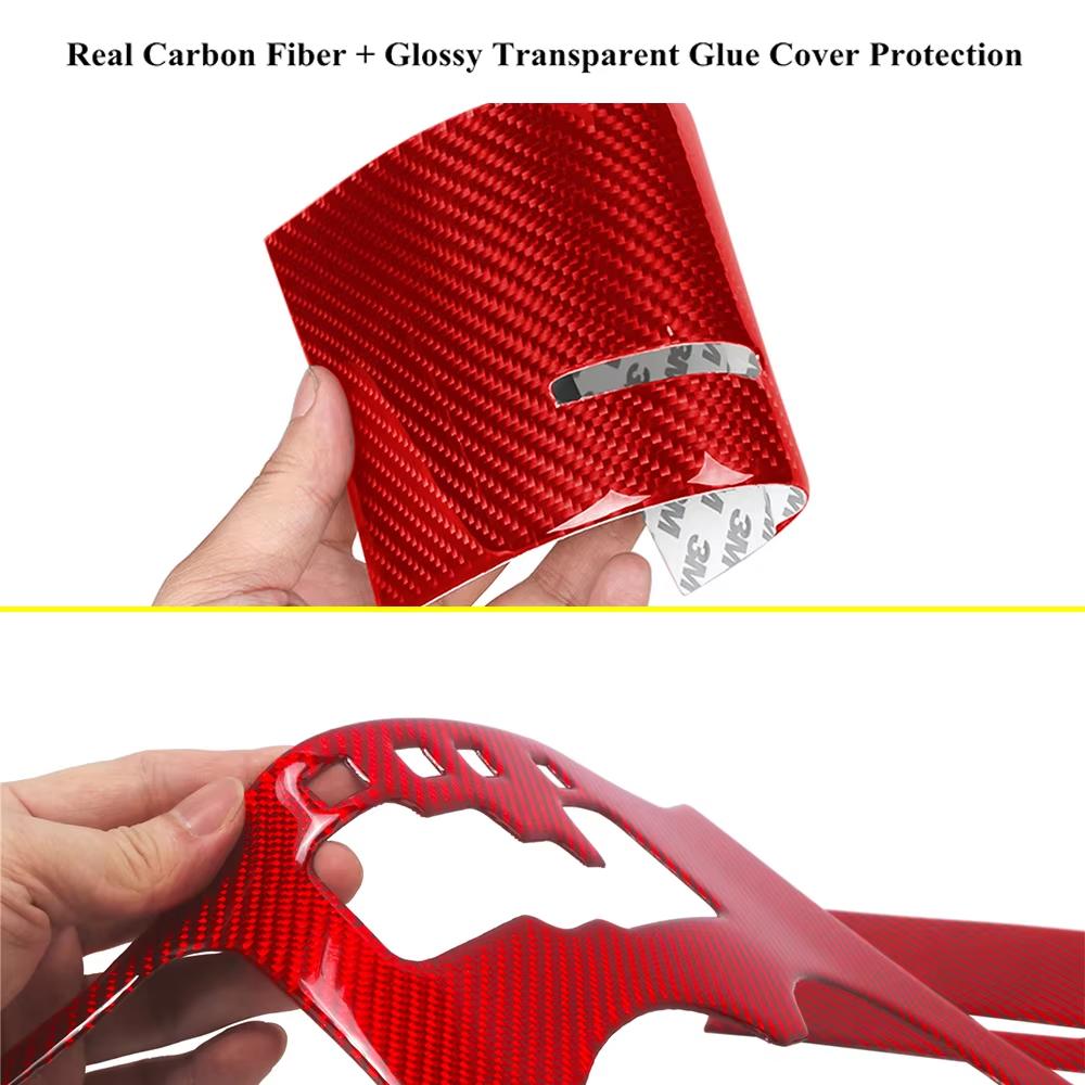 Gear Shift Panel Cover Carbon Fiber For Jeep Grand Cherokee 2011-2015 2016-2018 Switch Knob Cover Trim Car Stickers Accessories