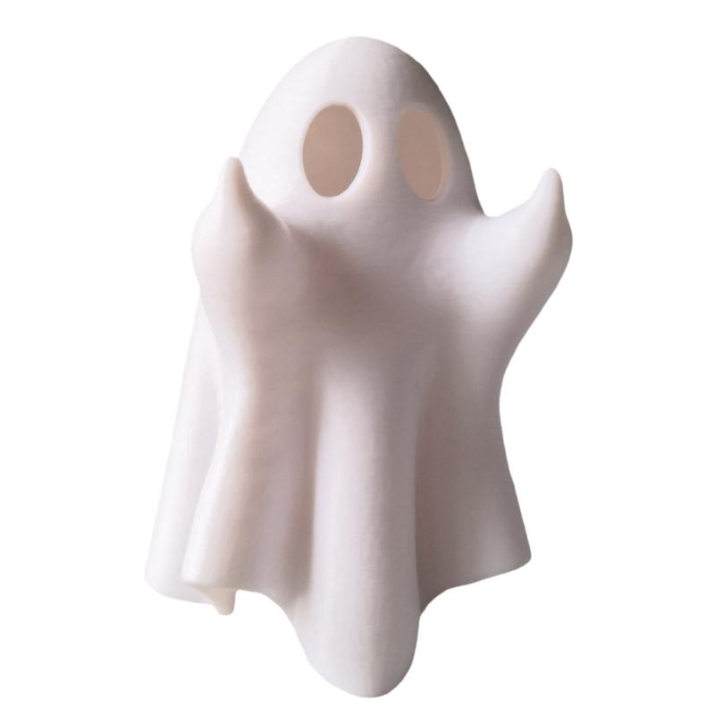 Stylish Miniature Specter Statue Enchanting Ghostly Resin Decors Lighted Specter Figurine for Nightstands or Desk