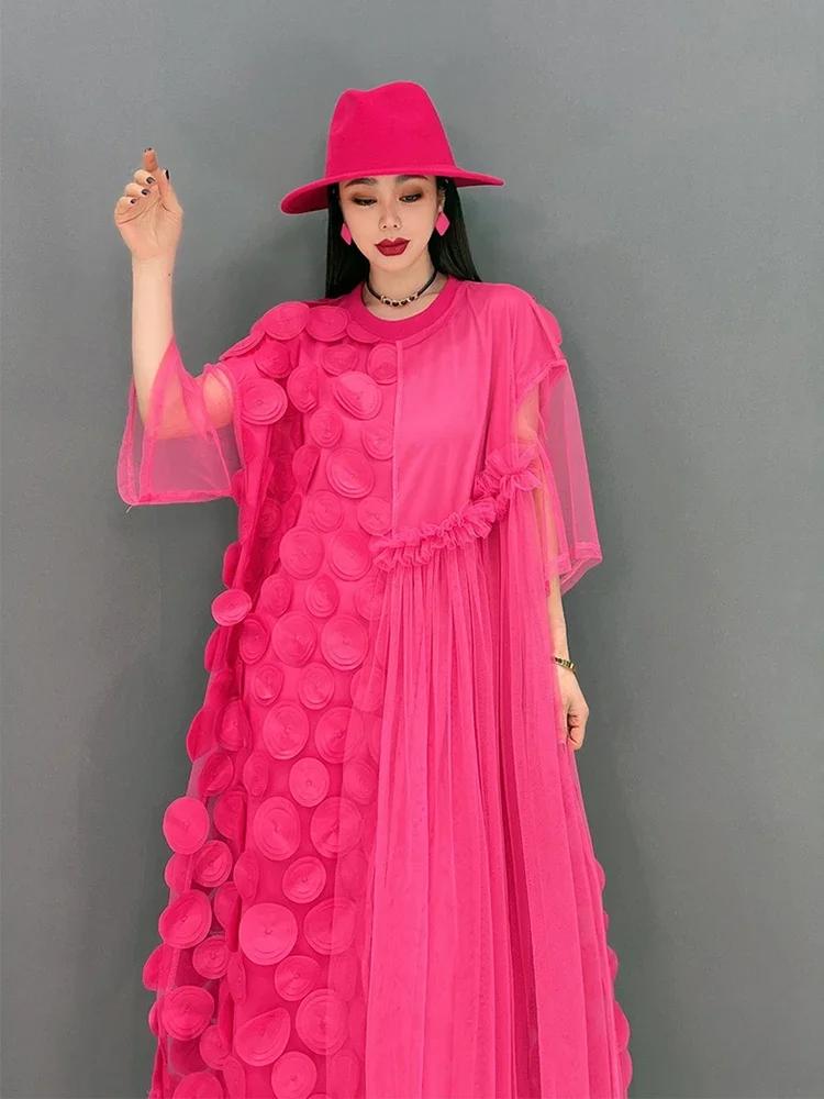 Xitao Solid Patchwork Dress WMD5999