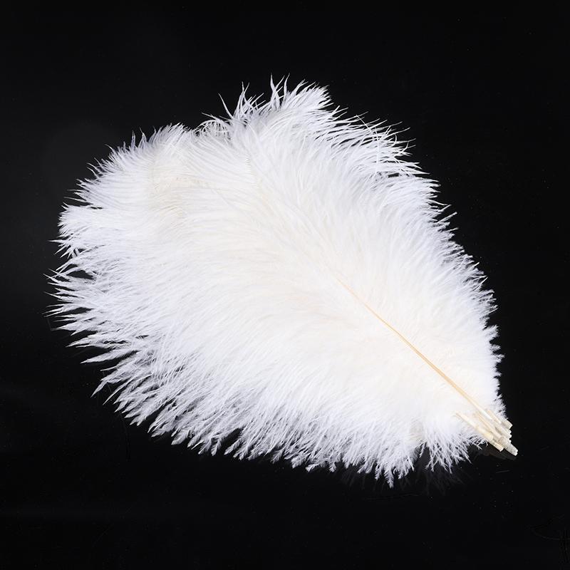 10Pcs 25-30cm Large Ostrich Feather Plume Costume Wedding Xmas Party Decoration