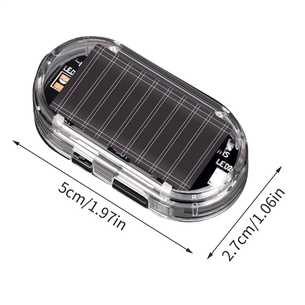 Car Solar Powered LED Light Solar Charging Security Light Solar Powered Car Warning Light